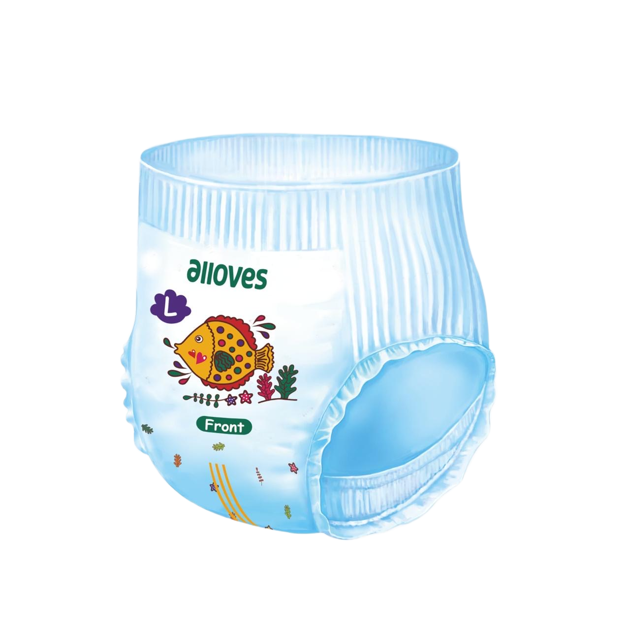 Alloves Baby Pants Size L — product detail front view